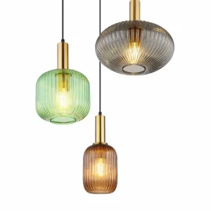 Sale Globo Suspension Normy, Ø 55 cm, multicolore, verre, 3 lampes