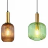 Store Globo Suspension Normy, longueur 115 cm, multicolore, verre, 4 lampes