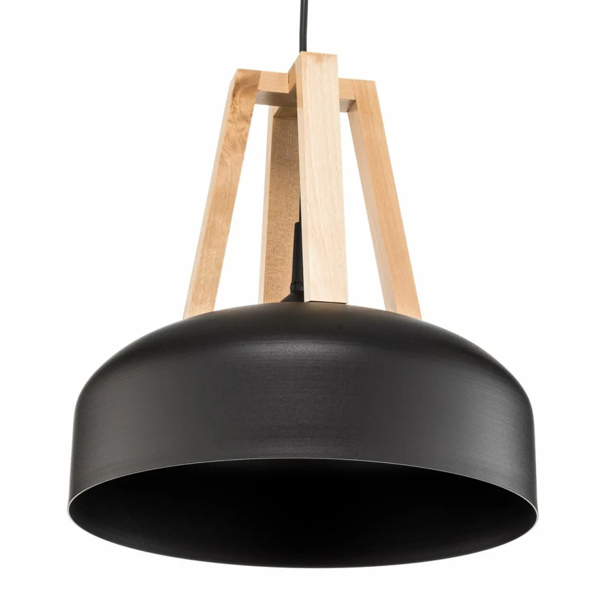 suspension_north_en_bois_naturel_abatjour_noir_3.webp Flash Sale SOLLUX LIGHTING Suspension North en bois naturel, abat-jour noir