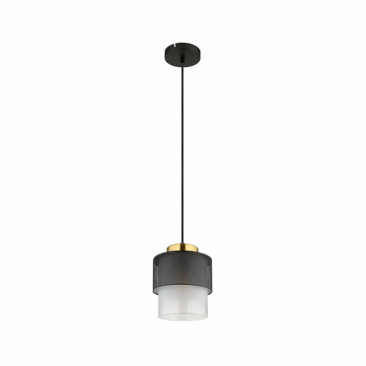suspension_olga___cm_noir_mtalverre_1.webp Best Sale Globo Suspension Olga, Ø 18 cm, noir, métal/verre
