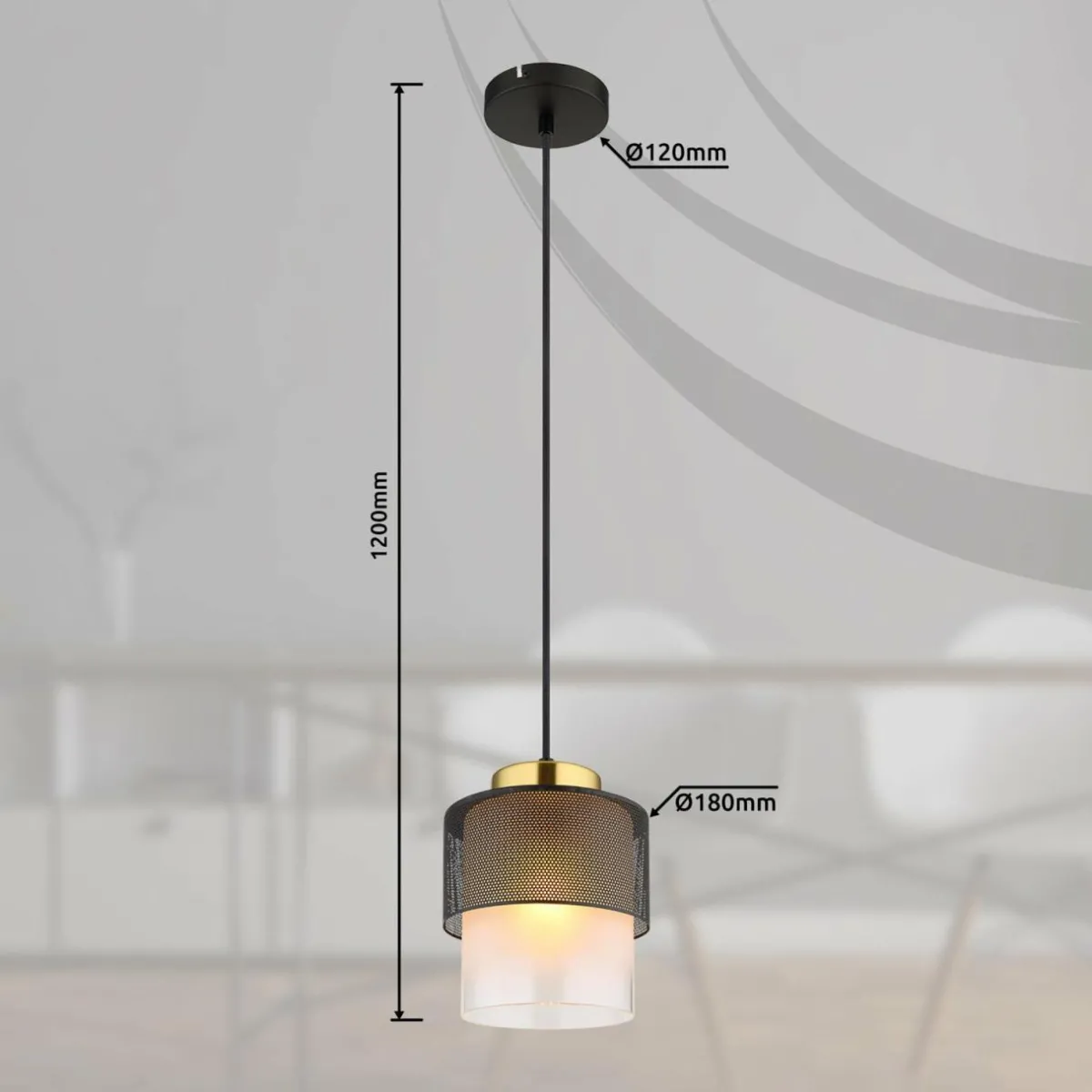 suspension_olga___cm_noir_mtalverre_2.webp Best Sale Globo Suspension Olga, Ø 18 cm, noir, métal/verre