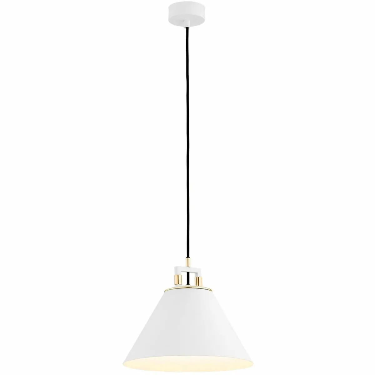 suspension_orte__cm___lampe_blanc_1.webp Best Sale Euluna Suspension Orte, Ø 28cm, à 1 lampe, blanc