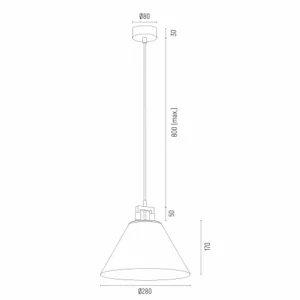 Best Sale Euluna Suspension Orte, Ø 28cm, à 1 lampe, blanc