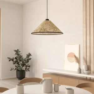 Hot EGLO Suspension Oxpark, Ø 42 cm, vert/blanc/noir, tissu