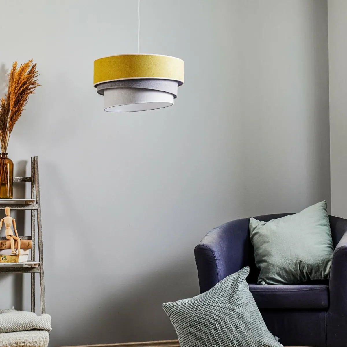 suspension_pastell_trio_jaunegrisgris_clair_0.webp Online Duolla Suspension Pastell Trio jaune/gris/gris clair