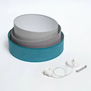 Online Duolla Suspension Pastell Trio turquoise/gris/gris clair