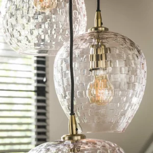Discount Zijlstra Suspension Patch, transparent, Ø 40 cm, verre, à 5 lampes