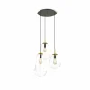 Best Nowodvorski Lighting Suspension Pear, laiton, à 3 lampes