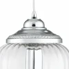 Cheap Searchlight Suspension Pendants en verre avec des rainures