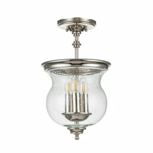 Discount FEISS Suspension Pickering Lane à 3 lampes, nickel poli