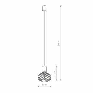 Best Nowodvorski Lighting Suspension Pico I avec abat-jour cage, à une lampe