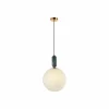 Flash Sale Viokef Suspension Polly avec abat-jour en verre et marbre Ø25cm