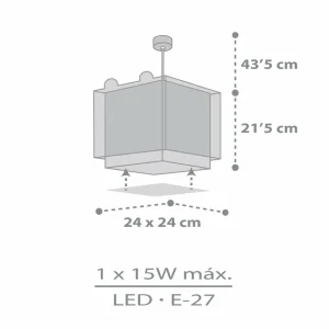 Outlet Dalber Suspension pour enfant Little Teddy, 1 lampe