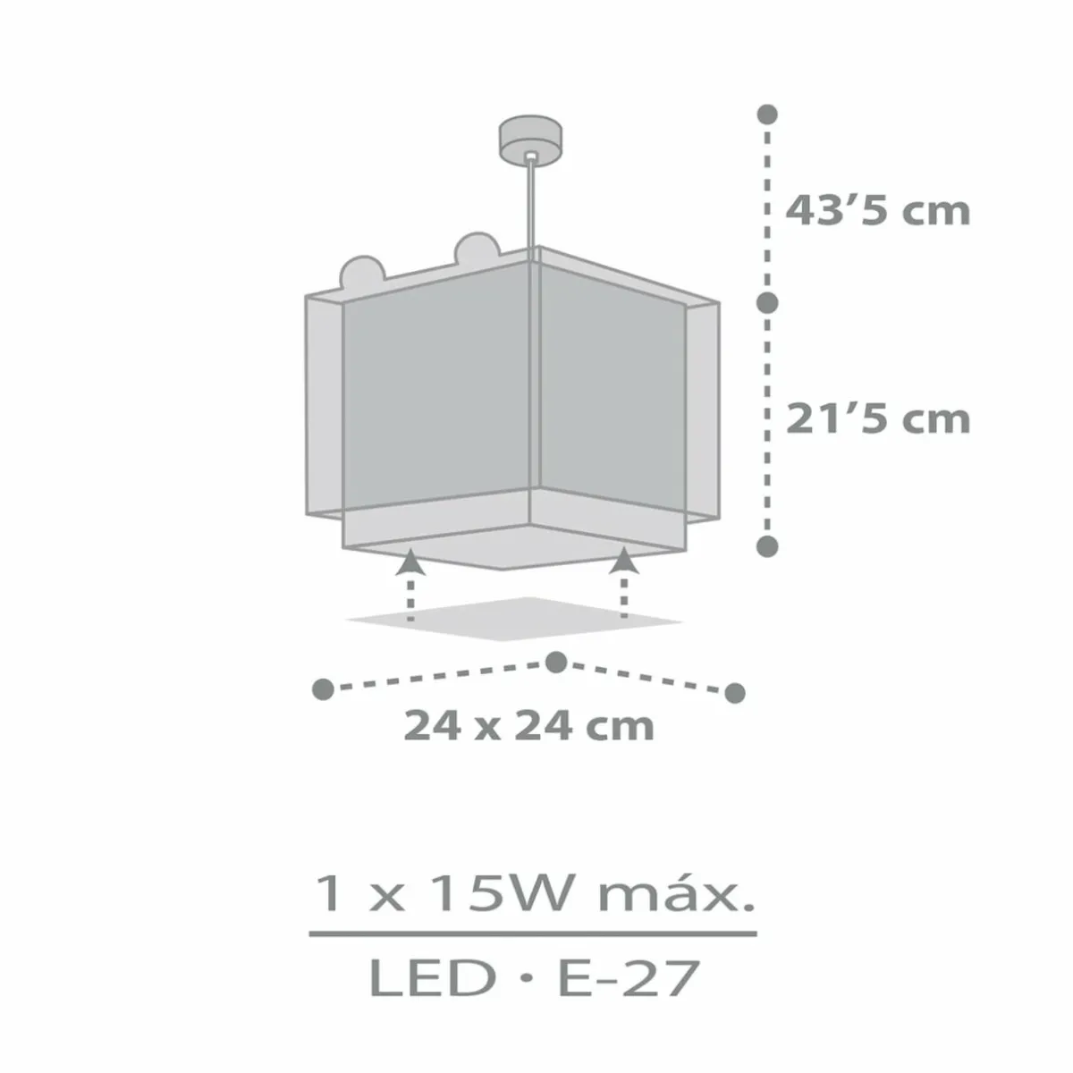 suspension_pour_enfant_little_teddy__lampe_2.webp Outlet Dalber Suspension pour enfant Little Teddy, 1 lampe