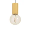 Store EGLO Suspension Pozueta 1, à 1 lampe, noire/marron