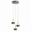 Store Top Light Suspension Puk Maxx Drop Trio, chrome mat, à 3 lampes G9
