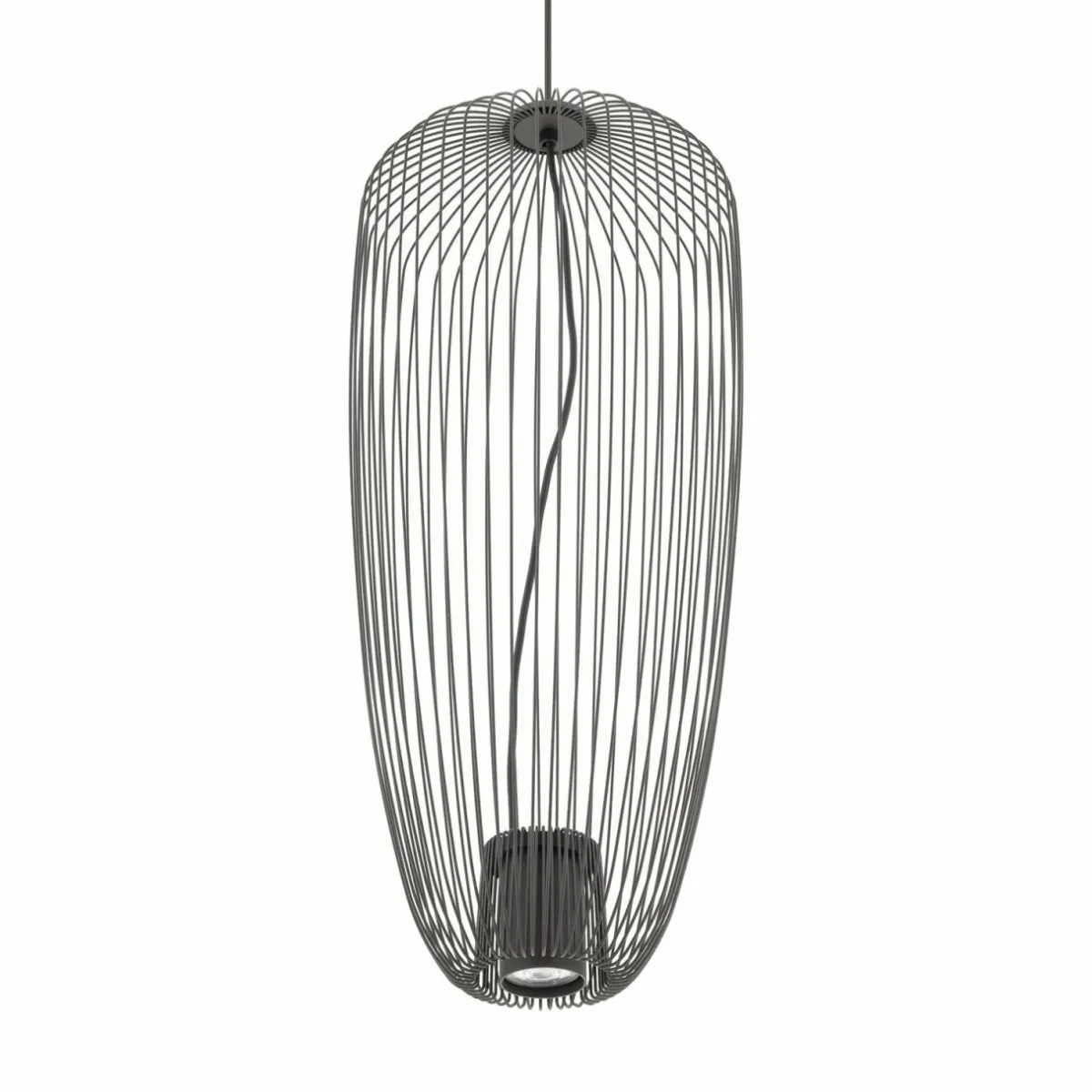 suspension_pumpkin_s_gris_fonc___cm_mtal_gu_1.webp Outlet Nowodvorski Lighting Suspension Pumpkin S, gris foncé, Ø 27 cm, métal, GU10