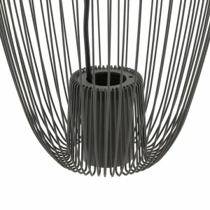 Outlet Nowodvorski Lighting Suspension Pumpkin S, gris foncé, Ø 27 cm, métal, GU10