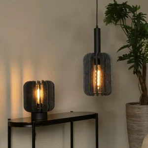 Hot Lucide Suspension Rafal, Ø 20 cm, feutre, gris, 1 lampe
