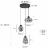 Hot Steinhauer Suspension Reflexion, à 3 lampes Ø 40 cm