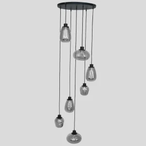 Clearance Steinhauer Suspension Reflexion, à 7 lampes Ø 55 cm