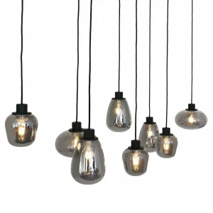 Clearance Steinhauer Suspension Reflexion, à 8 lampes 145x14 cm