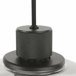 Hot Steinhauer Suspension Reflexion, métal, verre, à 9 lampes, noir