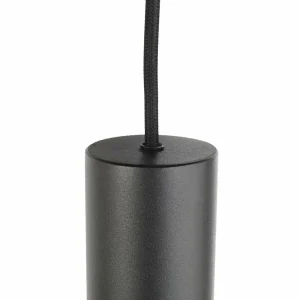Hot Steinhauer Suspension Reflexion, métal, verre, à 9 lampes, noir