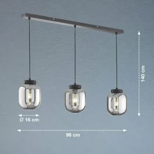 Outlet FISCHER & HONSEL Suspension Regi, à trois lampes