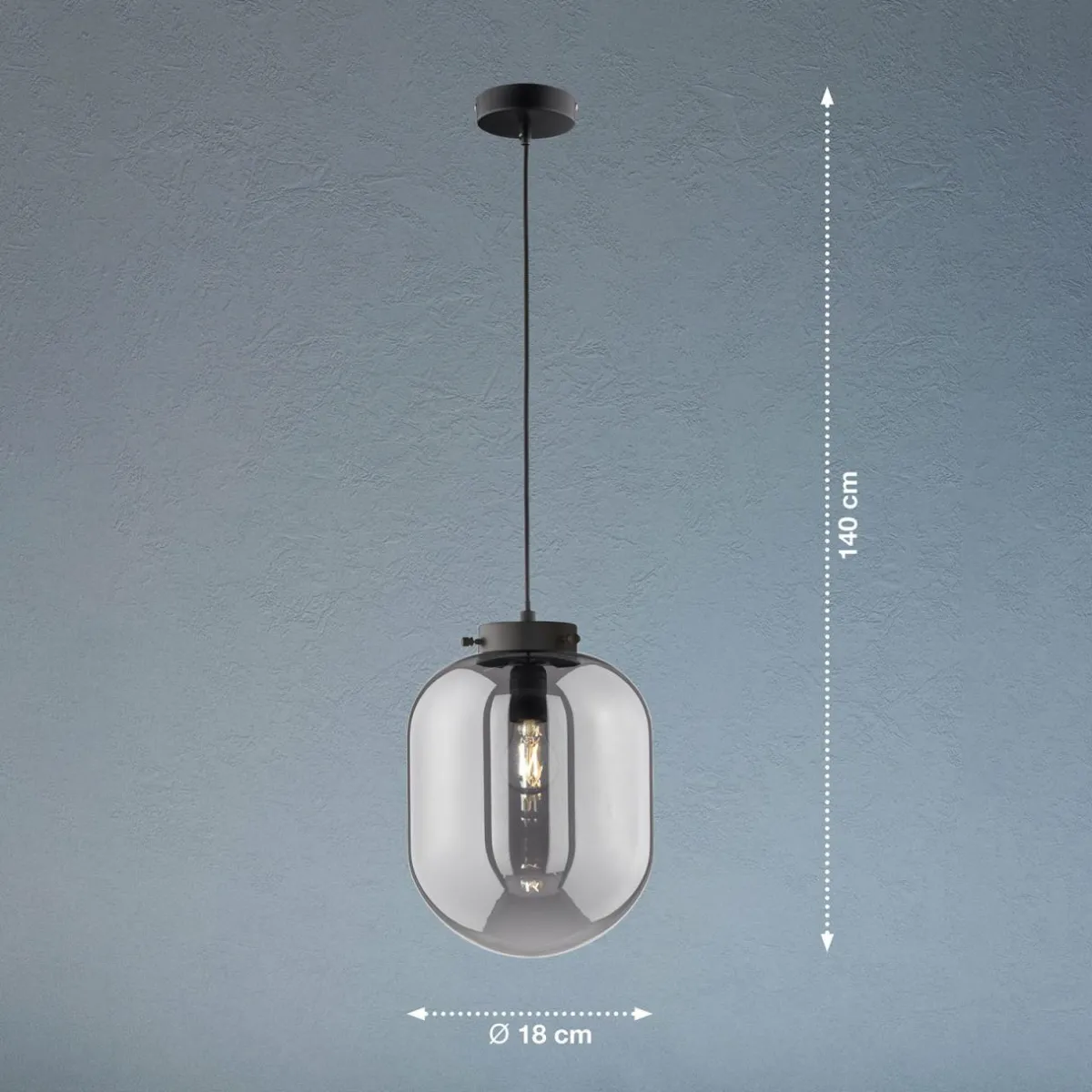 suspension_regi__une_lampe__cm_1.webp Hot FISCHER & HONSEL Suspension Regi, à une lampe, Ø 18 cm