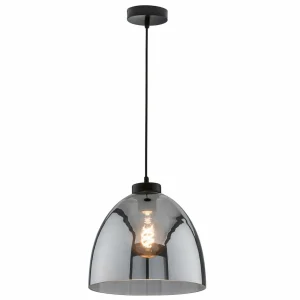 Fashion FISCHER & HONSEL Suspension Ren, à une lampe avec verre fumé