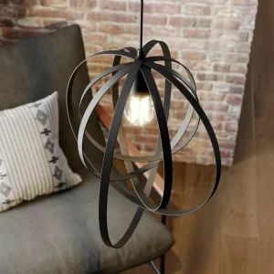 Cheap Luminex Suspension Ringo à 1 lampe, noire