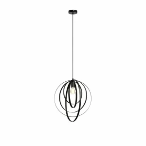 Cheap Luminex Suspension Ringo à 1 lampe, noire
