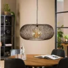 Store Zijlstra Suspension Rippberg, noire, à une lampe