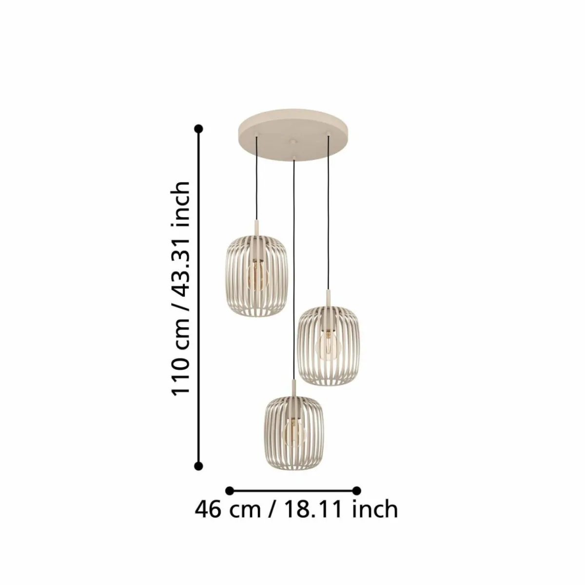 suspension_romazzina___cm_couleur_sable__lampes_acier_1.webp Cheap EGLO Suspension Romazzina, Ø 46 cm, couleur sable, 3 lampes, acier