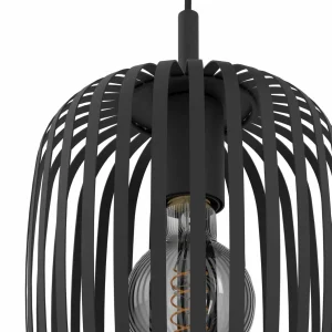 Cheap EGLO Suspension Romazzina, Ø 46 cm, noir, 3 lampes, acier