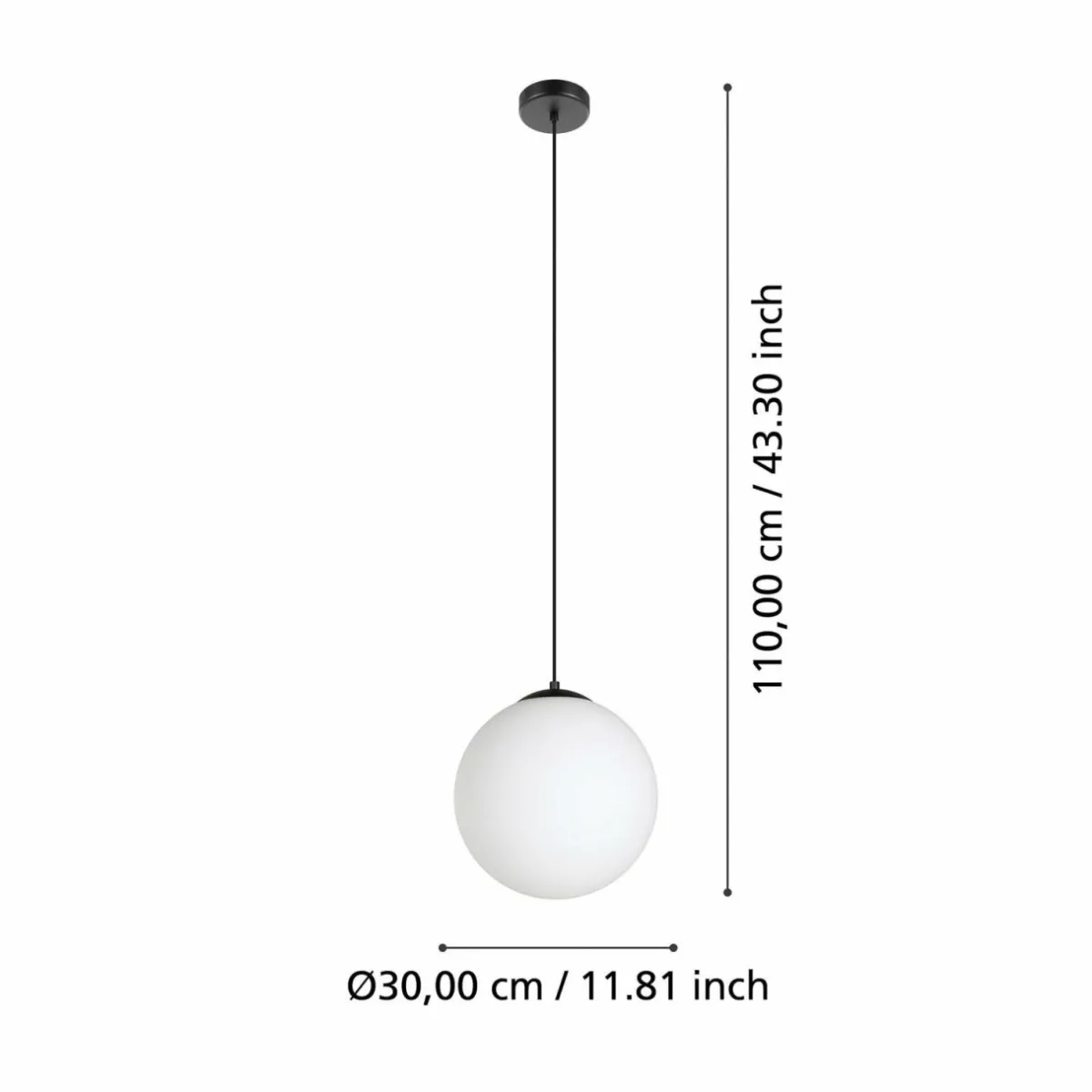 suspension_rondo___cm_noire_1.webp Cheap EGLO Suspension Rondo 3, Ø 30 cm, noire