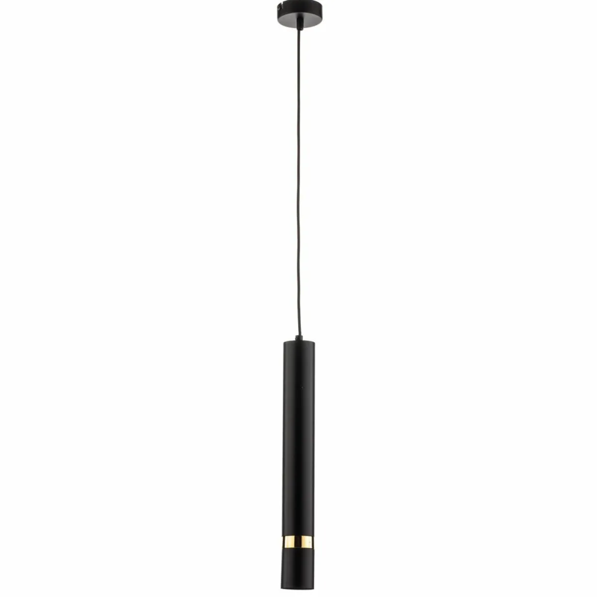 suspension_rondo_noiredore__une_lampe_1.webp Discount Luminex Suspension Rondo noire/dorée, à une lampe
