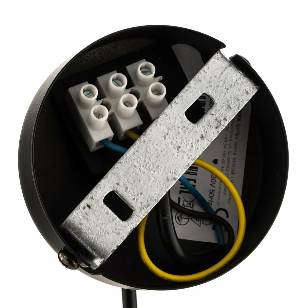 suspension_rondo_noiredore__une_lampe_6.webp Discount Luminex Suspension Rondo noire/dorée, à une lampe