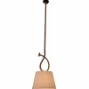 Hot Näve Suspension Rope avec abat-jour en tissu, Ø 35 cm