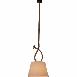 Hot Näve Suspension Rope avec abat-jour en tissu, Ø 35 cm
