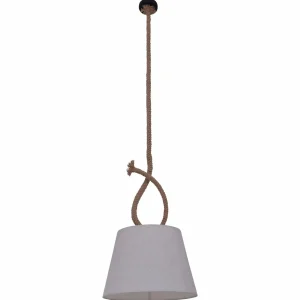 Hot Näve Suspension Rope avec abat-jour en tissu, Ø 35 cm
