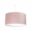 Sale Euluna Suspension Rosabelle cylindre rose 1 lampe Ø 50 cm
