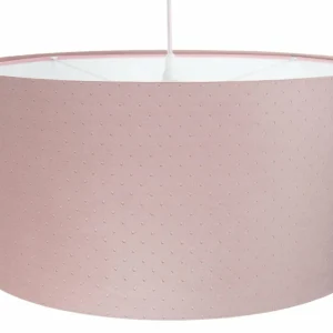 Sale Euluna Suspension Rosabelle cylindre rose 1 lampe Ø 50 cm