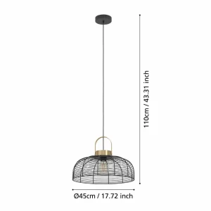 Fashion EGLO Suspension Roundham, diamètre 45 cm