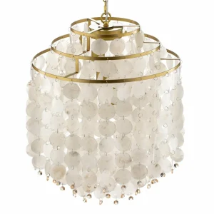 Best Sale ONLI Suspension Ruben avec abat-jour en disques de nacre