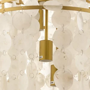 Best Sale ONLI Suspension Ruben avec abat-jour en disques de nacre