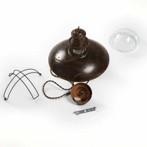 Hot Lindby Suspension rustique Louisanne en brun