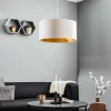 Clearance Maco Design Suspension Salina, blanc/or Ø 50cm