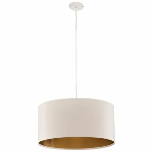 Clearance Maco Design Suspension Salina, blanc/or Ø 50cm